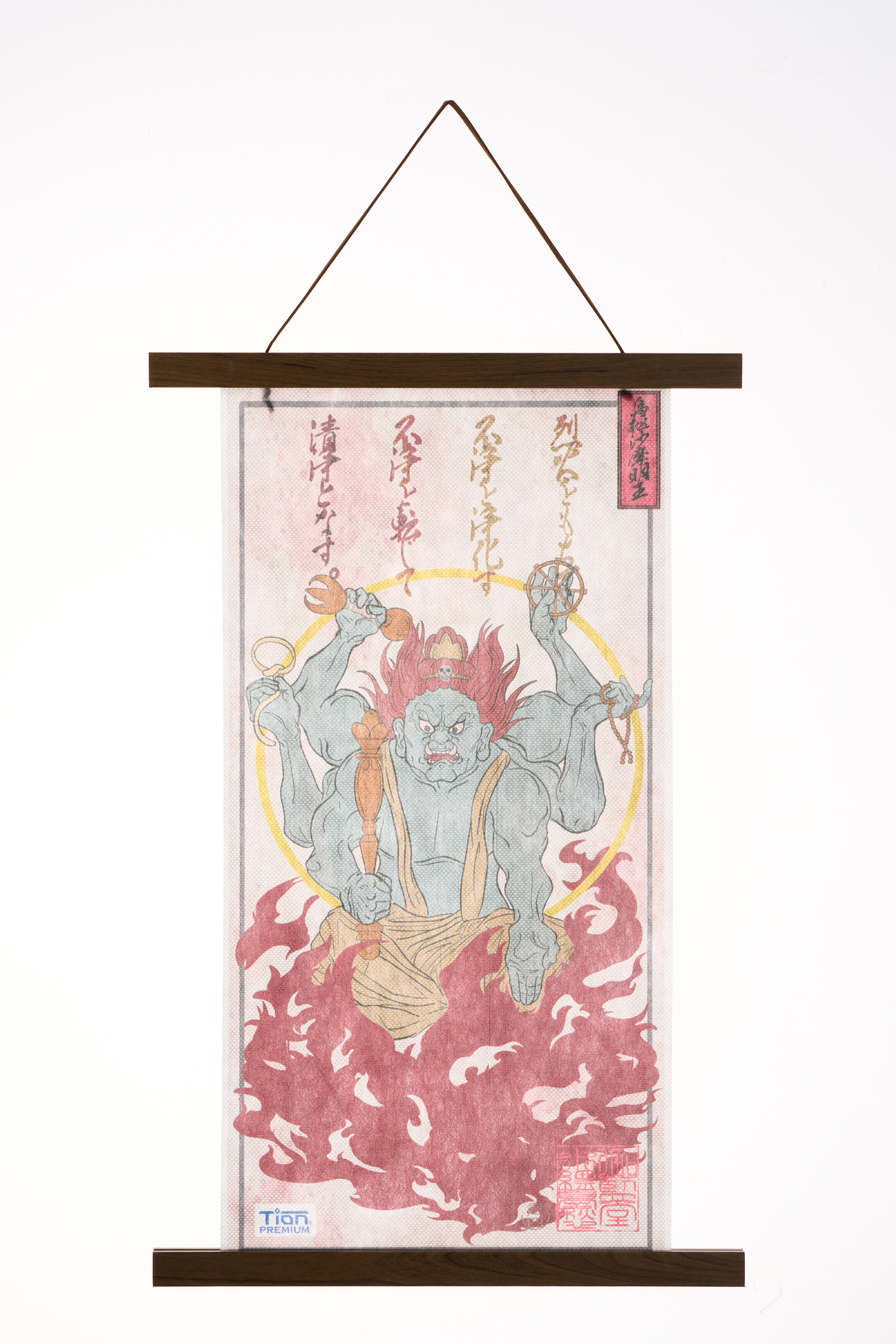 Tion®-PREMIUM 烏枢沙摩明王様タペストリー カラー ハンガー付き